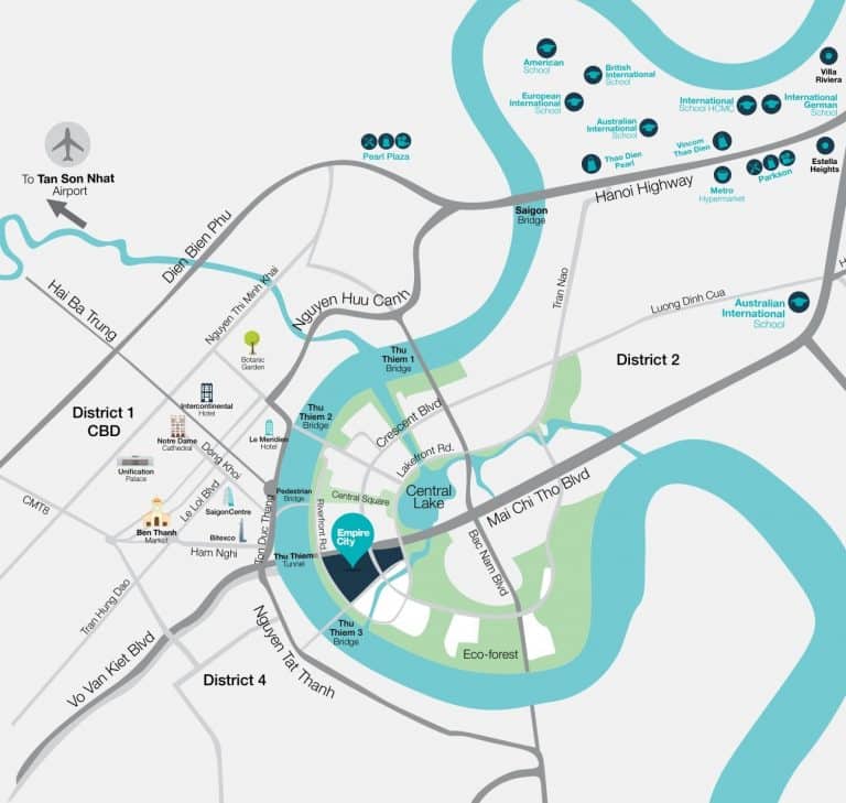 Vị trí Empire City ở đâu? Tọa độ kim cương giữa lòng Thủ Thiêm
