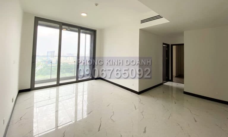 Căn 2 phòng ngủ cho thuê Empire City tầng 26 toà Linden nhà trống view L81